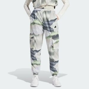 adidas City Escape Training Cargo Pants Womens Camo Sz S Casual Athletic